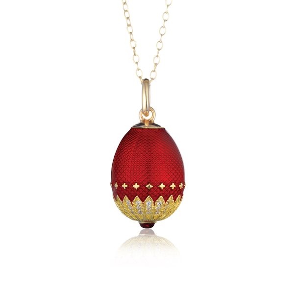 Tsar Collection - Collana con Ovetto Smaltato Peter Carl Edition