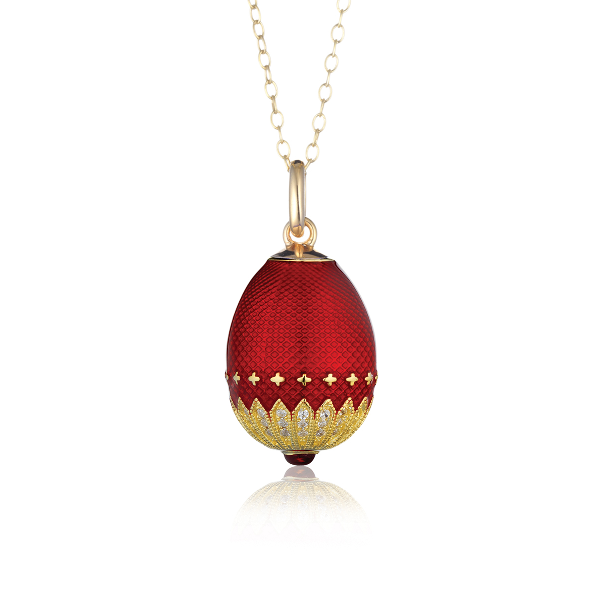 Tsar Collection - Collana con Ovetto Smaltato Peter Carl Edition