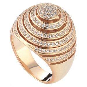Tsar Collection - Anello Spirale Rosa