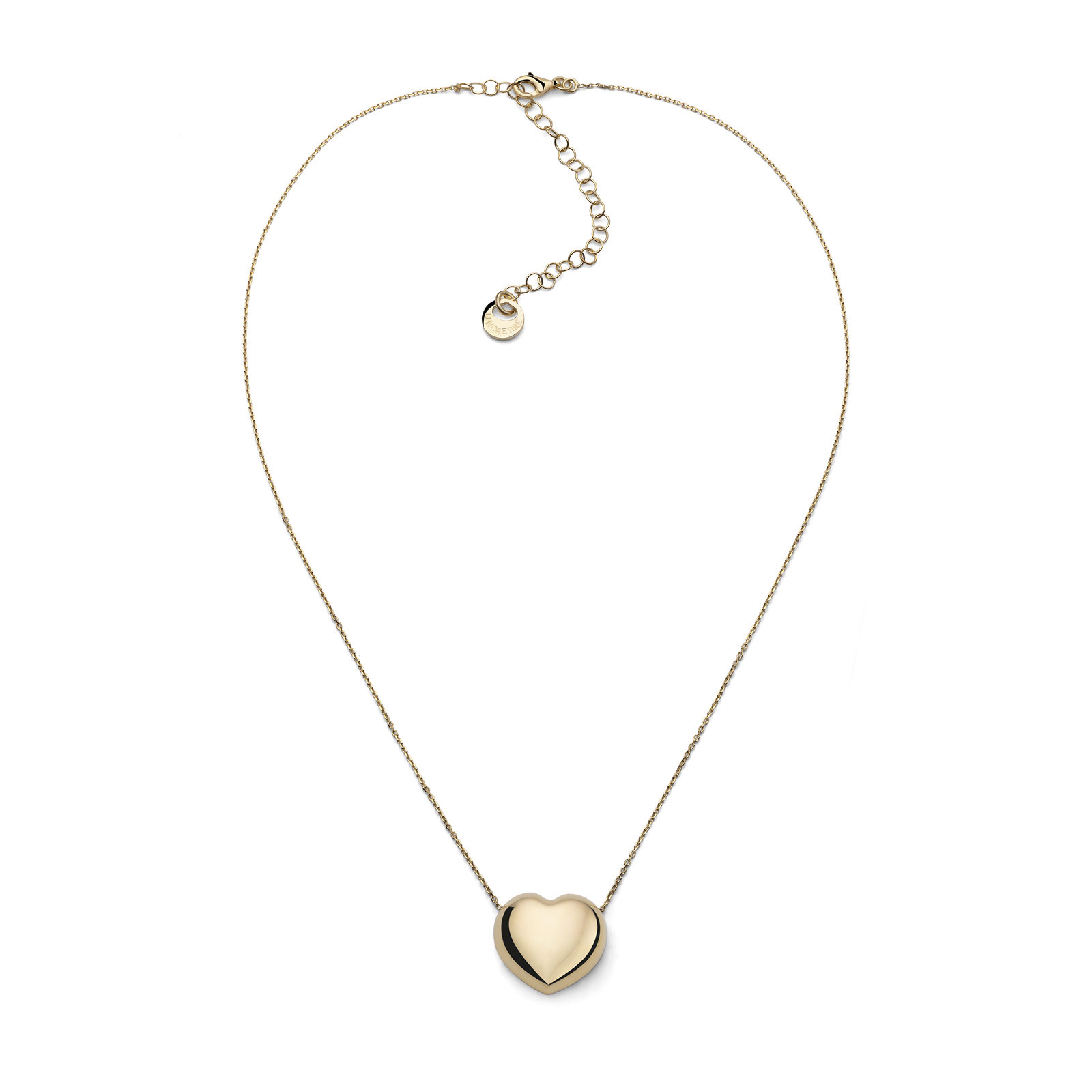 Unoaerre - Collana in argento dorato con cuore