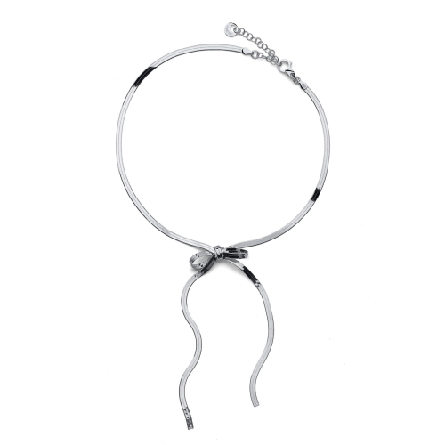 Unoaerre - Collana Herringbone con fiocco