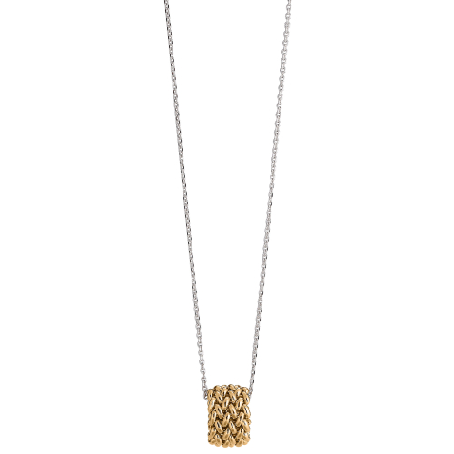 Collana in argento bicolore Chicco