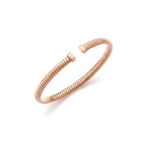 Unoaerre - Bracciale tubogas in argento dorato rosa