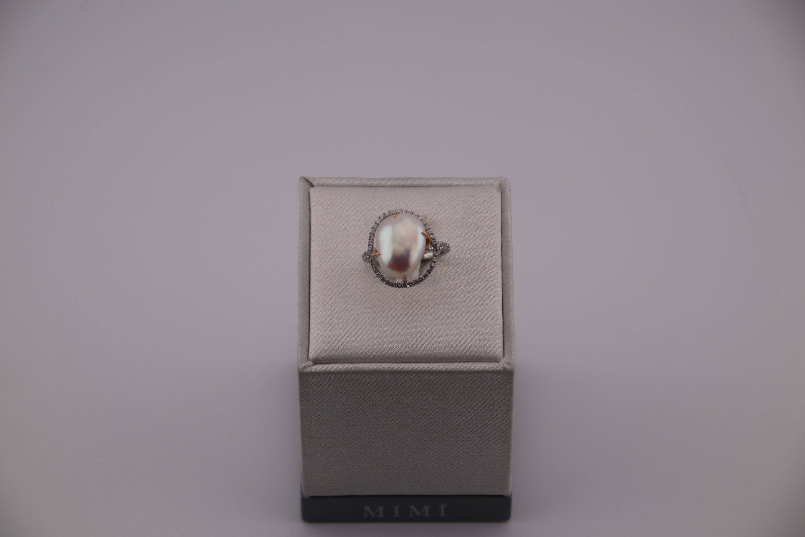 Mimì - Anello con perla e diamanti