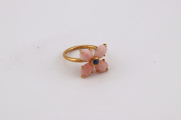 Anello fiore rosa