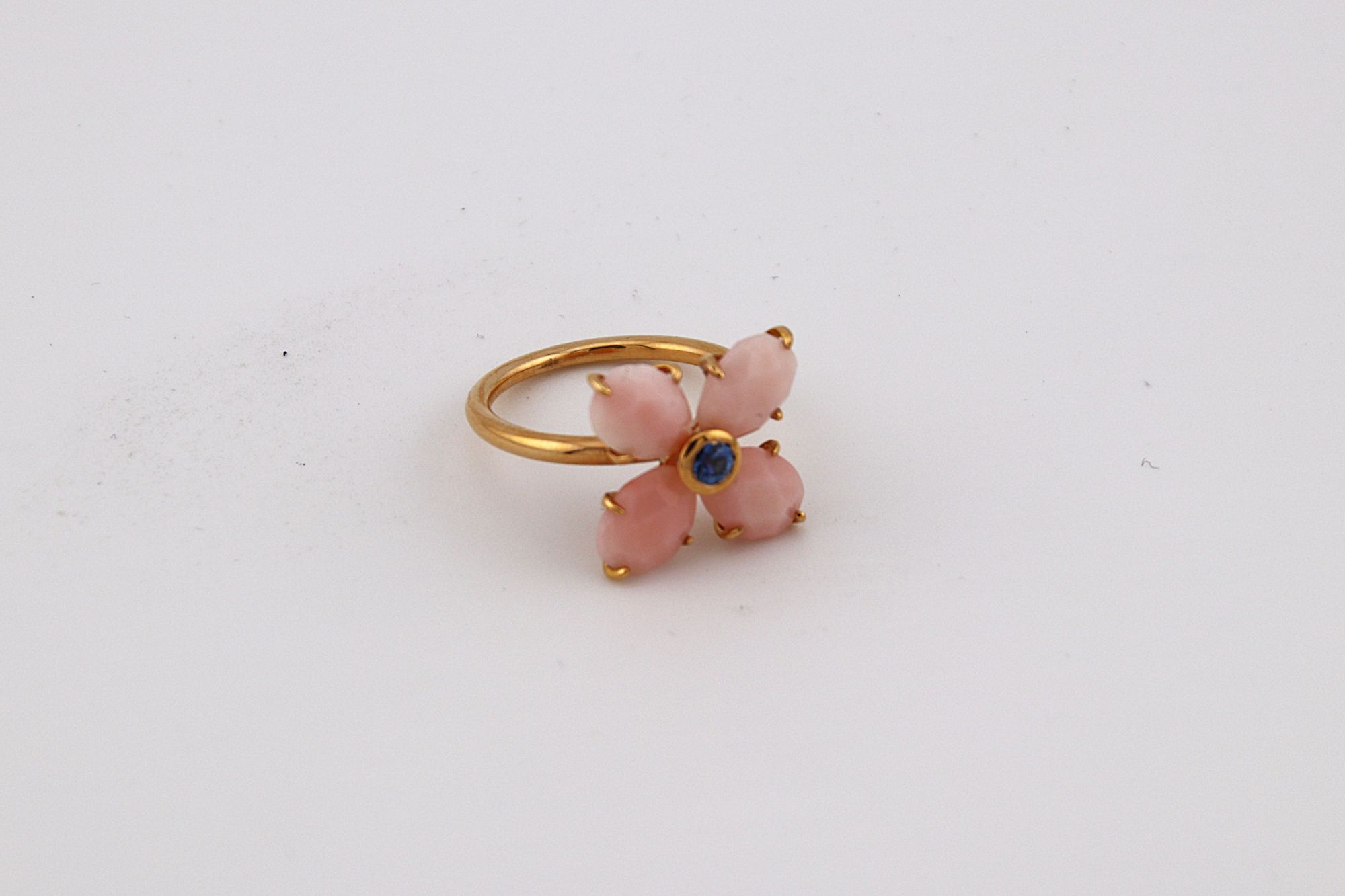 Anello fiore rosa