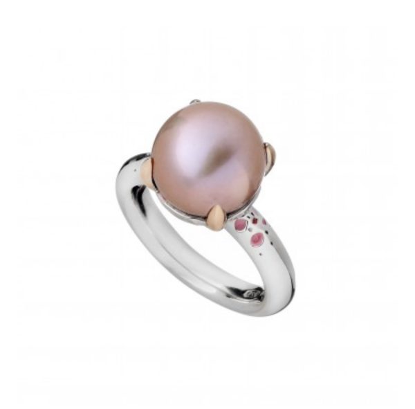 Anello Rosa con Perla