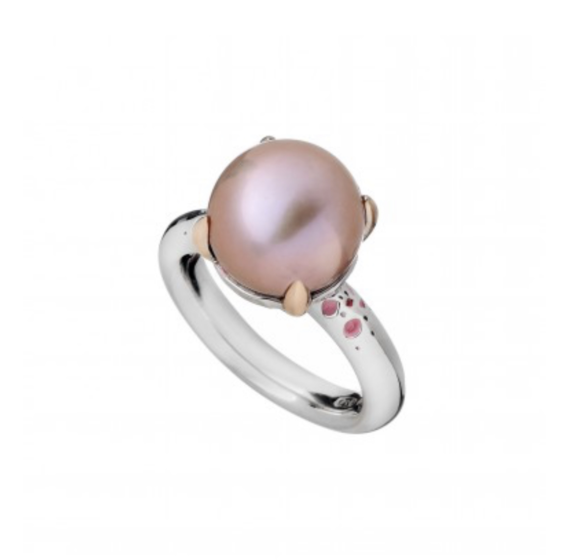 Anello Rosa con Perla