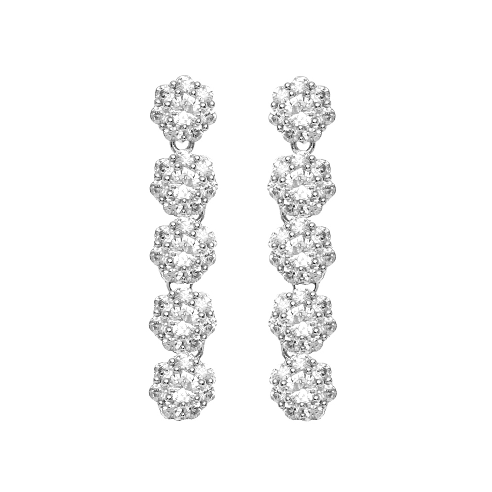 orecchini pendenti bianchi ottaviani