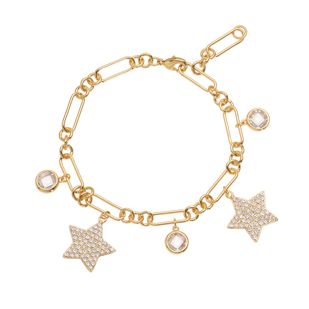 bracciale di Ottaviani placcato in oro ocn cubic zirconia