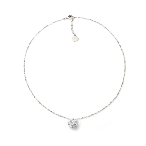 Collana in argento con fiore di zirconi - Unoaerre
