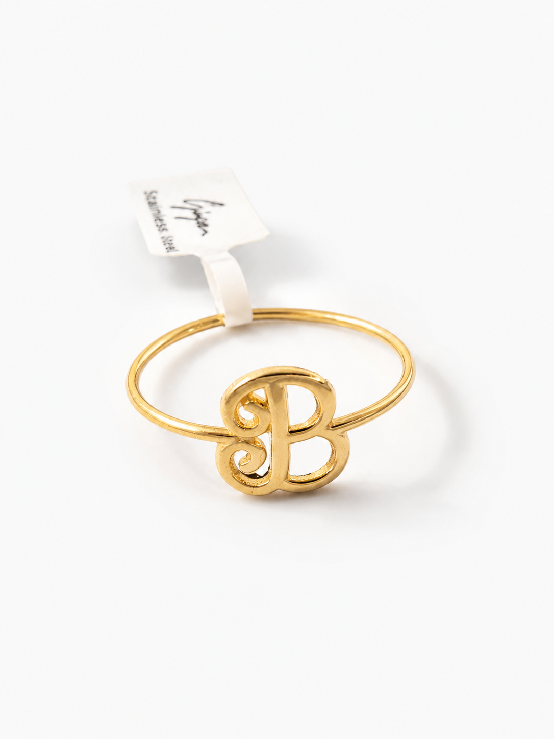 Ginger – Anello in Oro 9 KT con Lettera B
