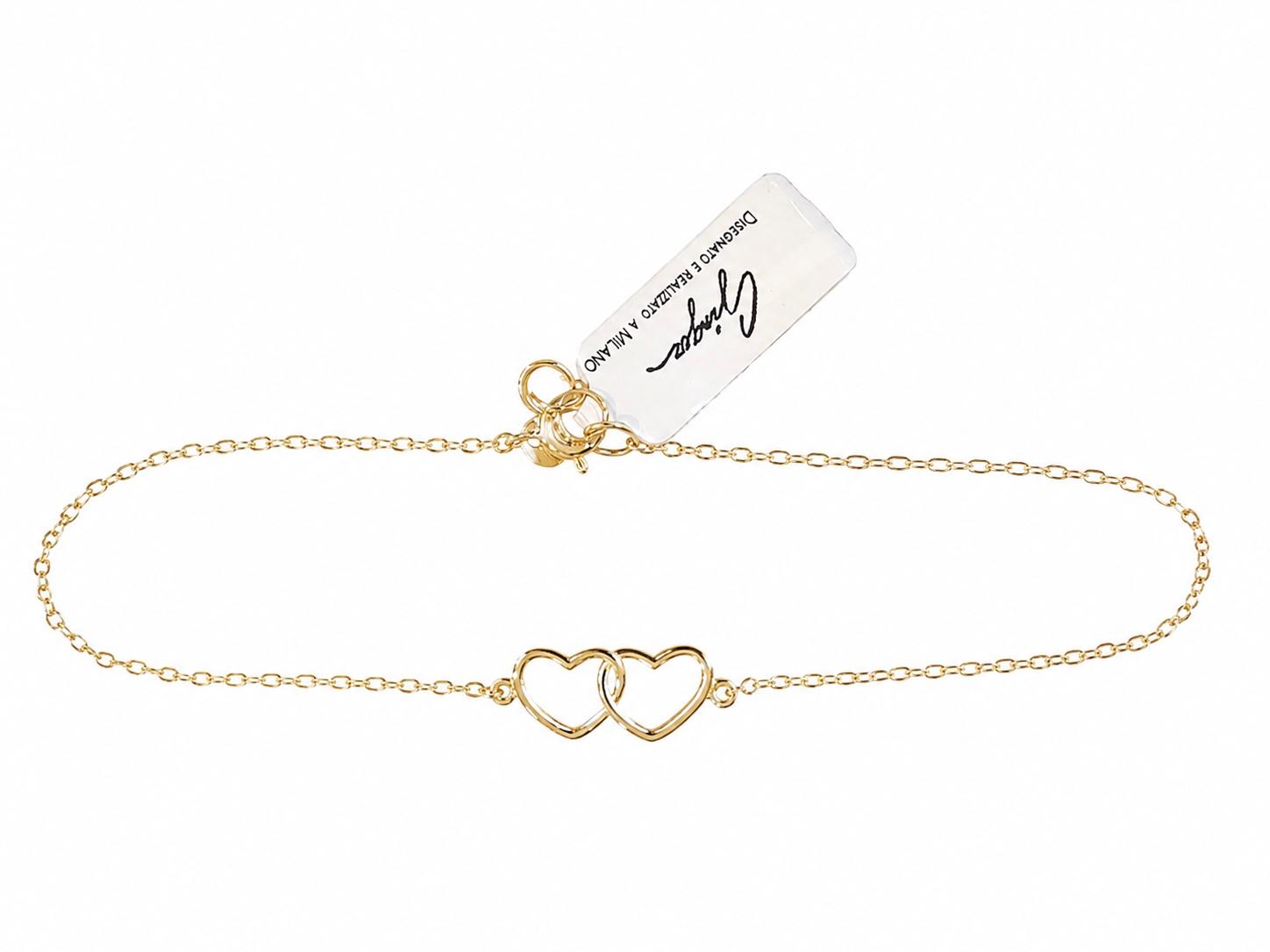 Ginger – Bracciale in Oro con Cuori