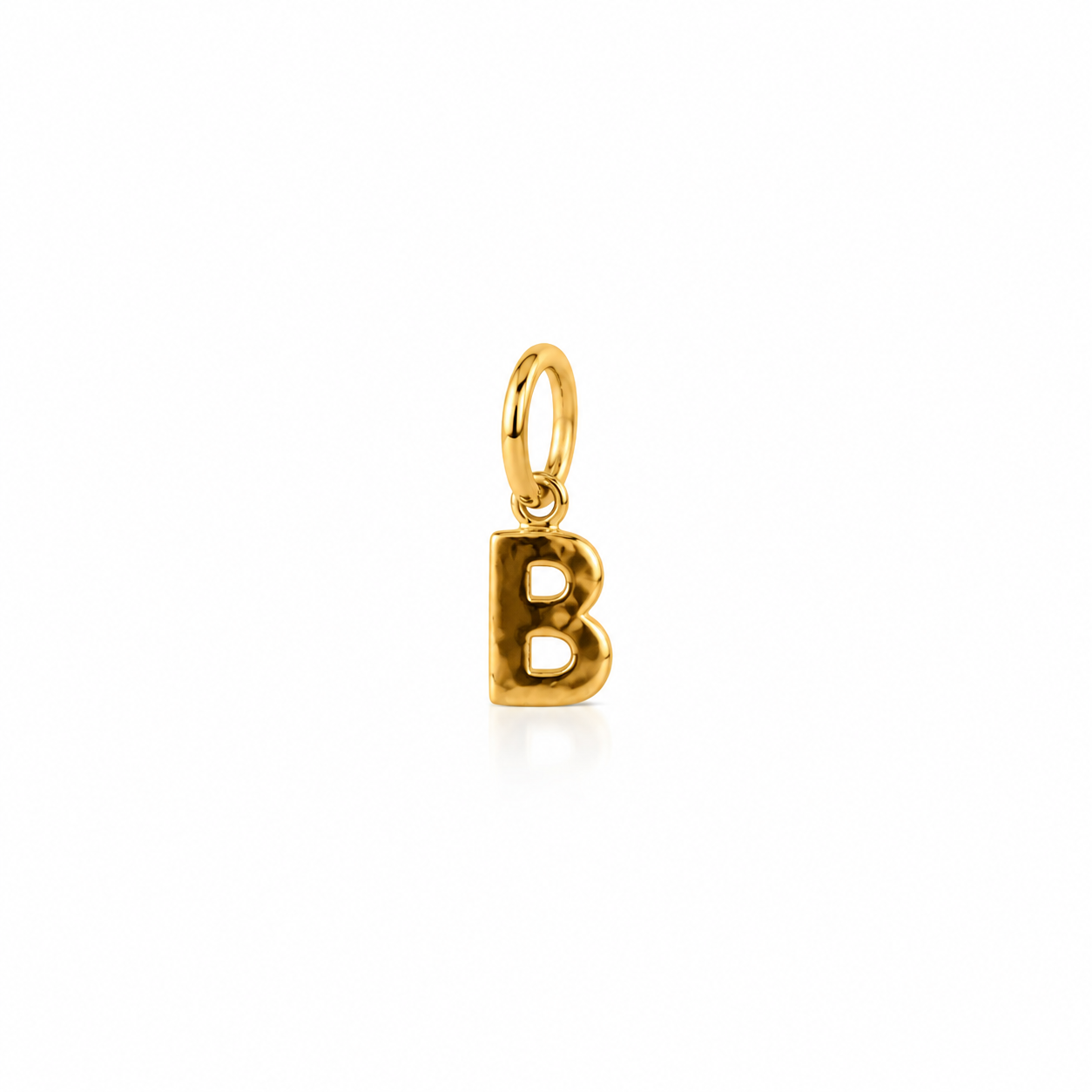 Ciondolo Lettera B in Oro Giallo 18KT